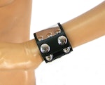 Metal Band Leather Wristband Thumbnail # 122459