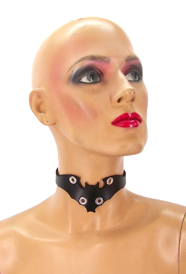 Leather Bat Choker